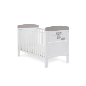 Obaby Grace Inspire Cotbed Hello World Koala-Grey