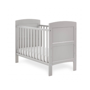 Obaby Grace Mini Cot Bed-Warm Grey