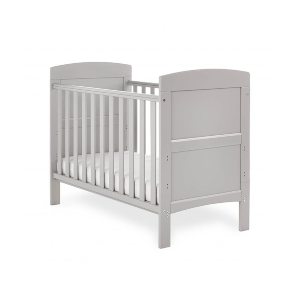 Obaby Grace Mini Cot Bed-Warm Grey