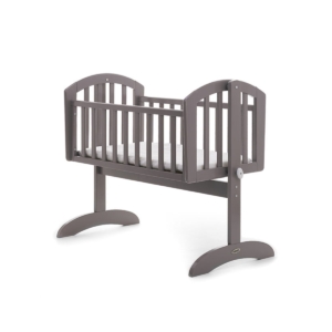 Obaby Sophie Swinging Crib & Mattress-Taupe Grey