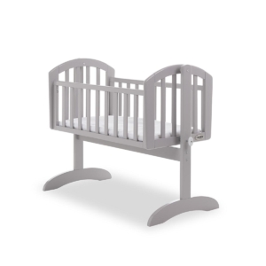 Obaby Sophie Swinging Crib & Mattress-Warm Grey