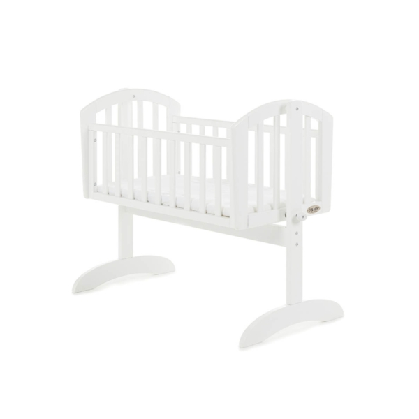 Obaby Sophie Swinging Crib & Mattress-White