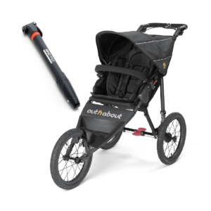 Out n About Nipper SPORT V4 Stroller-Raven Black With FREE Mini