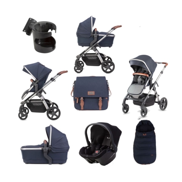 Silver Cross Wave 21 10 Piece Simplicity Plus Bundle-Indigo