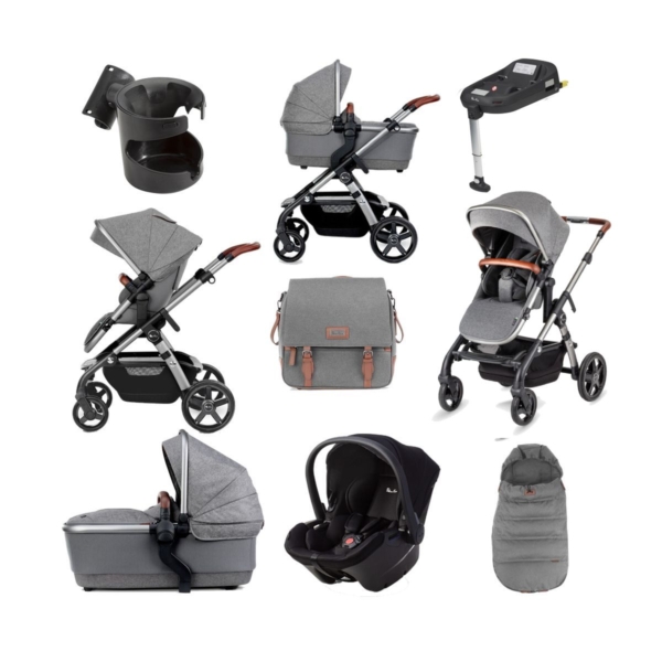 Silver Cross Wave 21 11 Piece Simplicity Plus & Isofix Base Bund