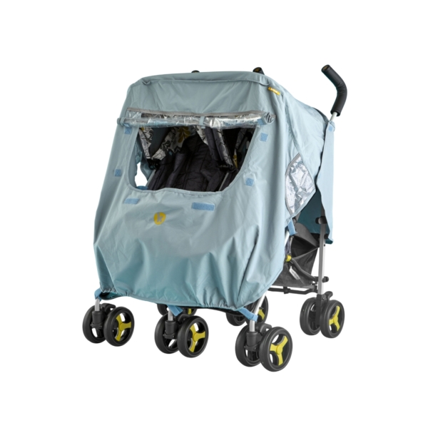 Splish Splosh Universal Double Stroller Raincover-Rain Cloud