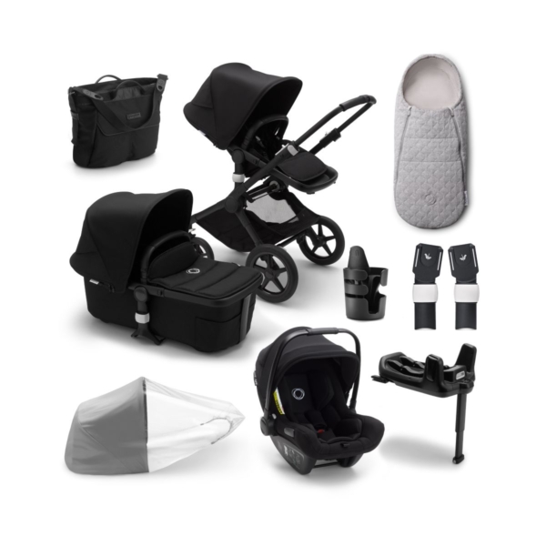 Bugaboo Fox2 8 Piece Travel System Bundle-Black/Black (Exclusive