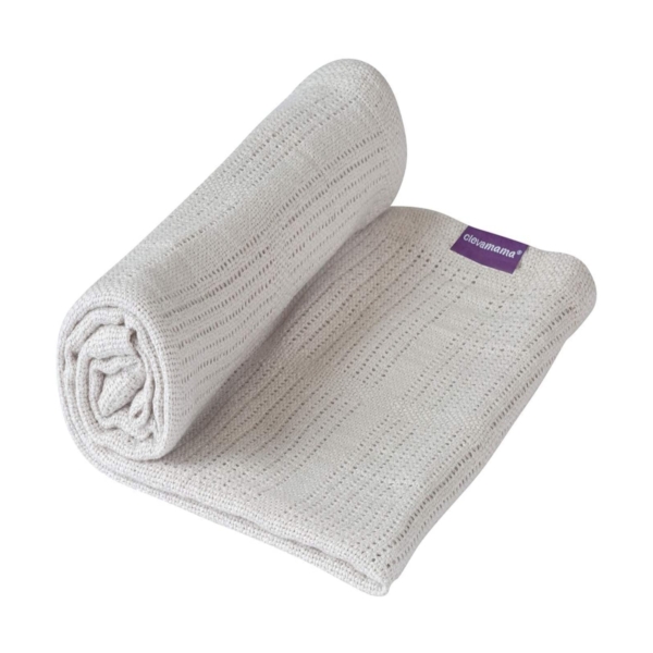 Cellular Blanket Crib/Moses Basket-Grey