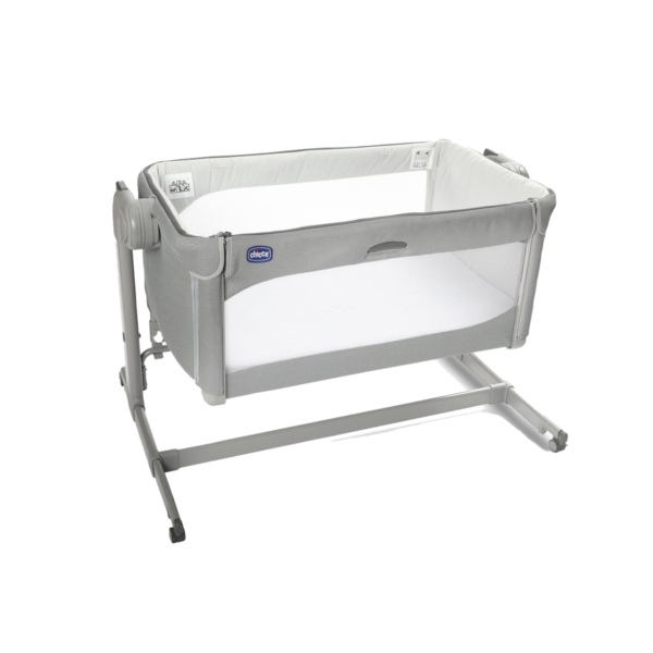 Chicco Next2Me Magic 2 Side Sleeping Crib-Cool Grey + FREE 2 Pac