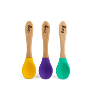 Itsy Spoonz Bamboo/Silicone 3 Pack-Multi