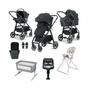 Miniuno Toura 10pc Newborn Bundle-Black Herringbone
