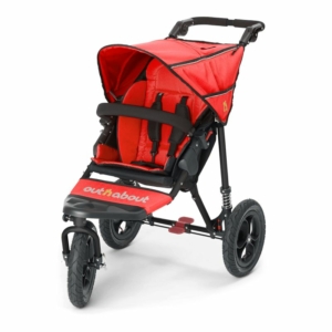 Out n About Nipper Single 360 V4 Stroller-Carnival Red