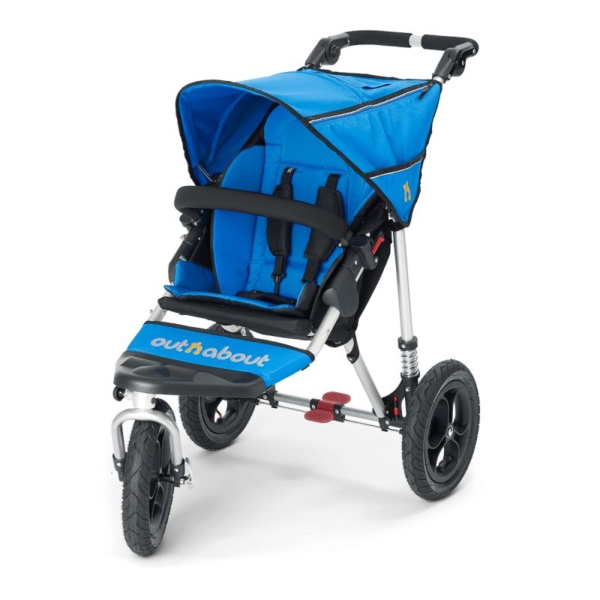 Out n About Nipper Single 360 V4 Stroller-Lagoon Blue