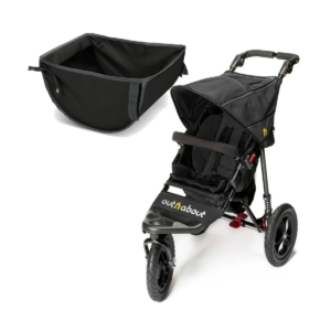 Out n About Nipper Single 360 V4 Stroller-Raven Black With FREE
