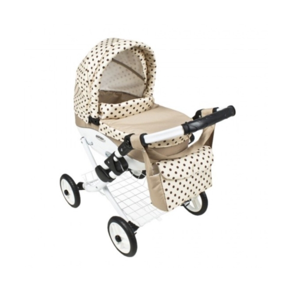 Roma Wynnie Dolls Pram Accessory Pack-coffee polka