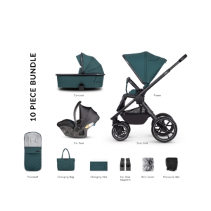 Venicci Tinum 2.0 3-in-1 Travel System-Teal Bay
