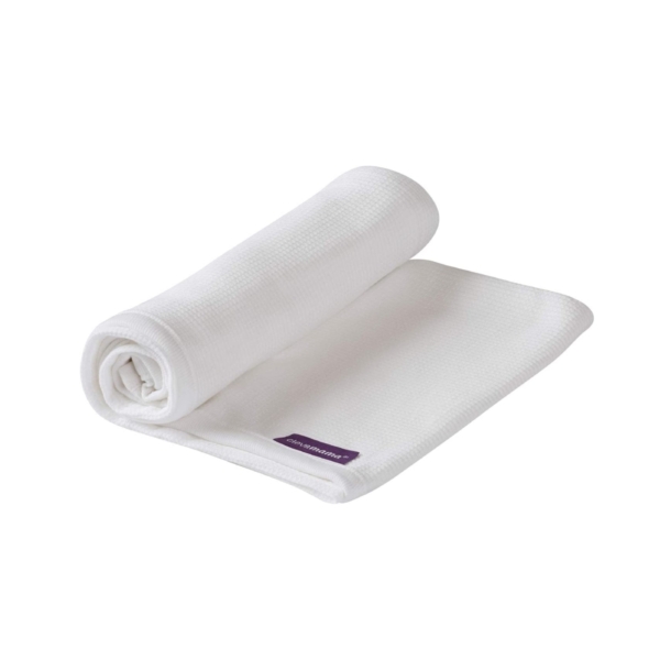 Waffle Weave Cotton Blanket Crib/Moses Basket-White