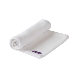 Waffle Weave Cotton Blanket Crib/Moses Basket-White