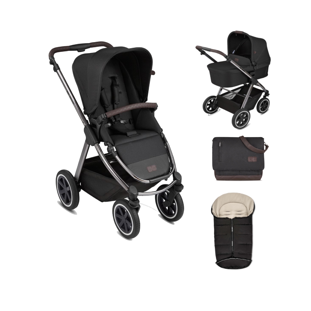 ABC Design Samba Diamond 2in1 Pram System Bundle-Dolphin - Everything Baby