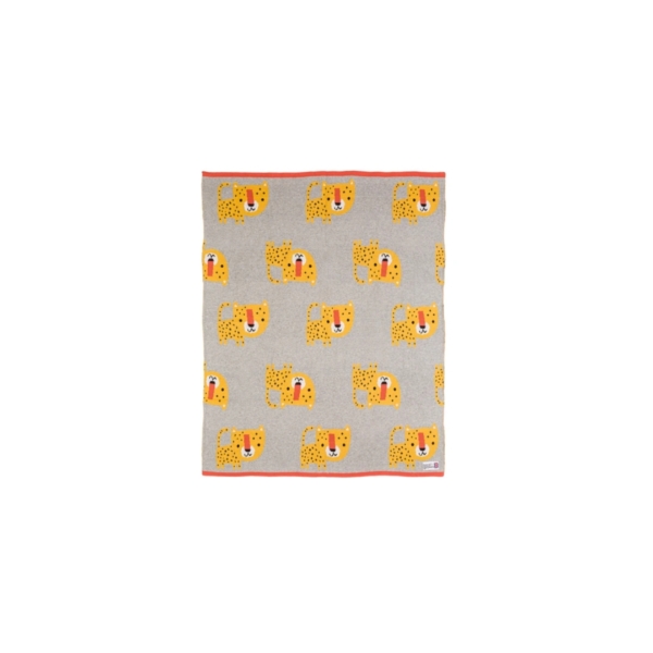 Bizzi Growin Leopard knit blanket/shawl