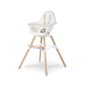 Childhome Evolu One.80 Highchair-Natural/White