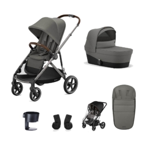Cybex Gazelle S Silver Frame 6 Piece Bundle-Soho Grey