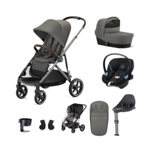 Cybex Gazelle S Silver Frame 8 Piece Bundle-Soho Grey