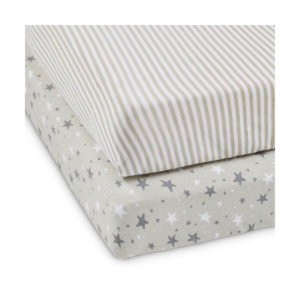 Ickle Bubba Cosmic Aura Cot Bed Sheets-Grey
