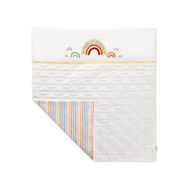 Ickle Bubba Rainbow Dream Cot Bed Quilt-Multicolour
