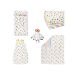 Ickle Bubba Rainbow Dreams 6 Piece Nursery Starter Bundle-Multic