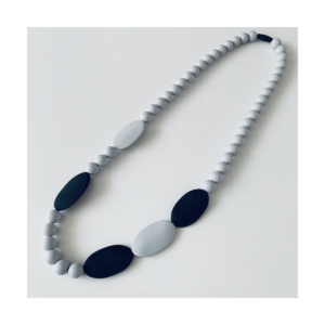 Koo-di Baby Choos Pendent Necklace-Light Grey