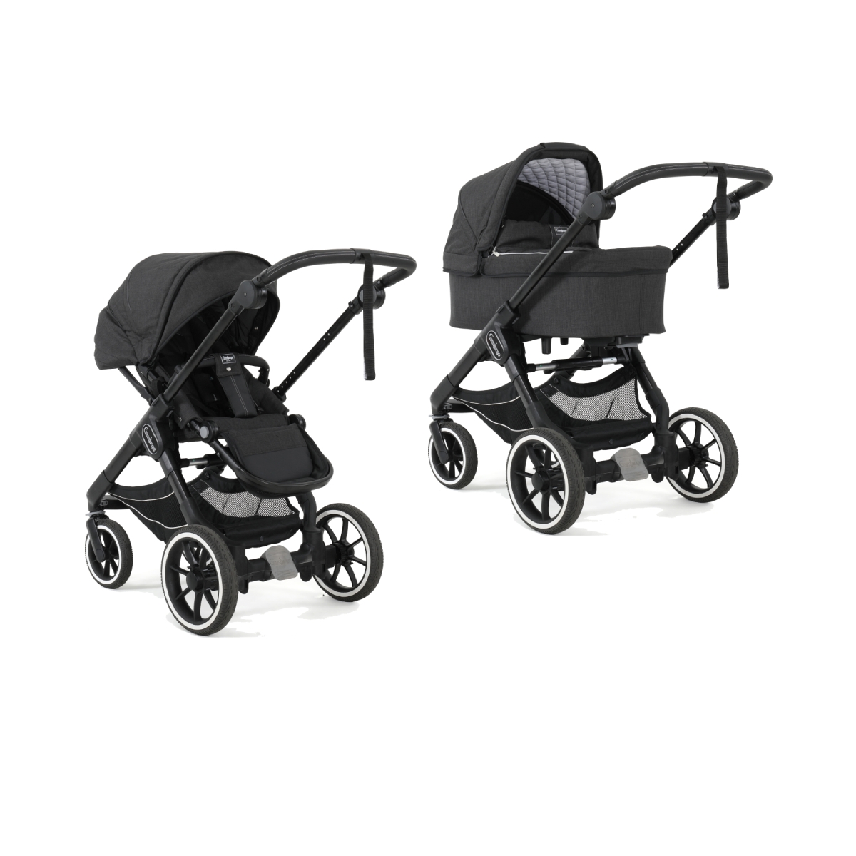 Emmaljunga NXT90 Select Black Chassis 2in1 Pram SystemLounge Bl