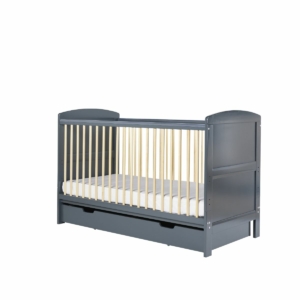 Ickle Bubba Coleby Classic Cot Bed with Under Drawer-Scandi Grey