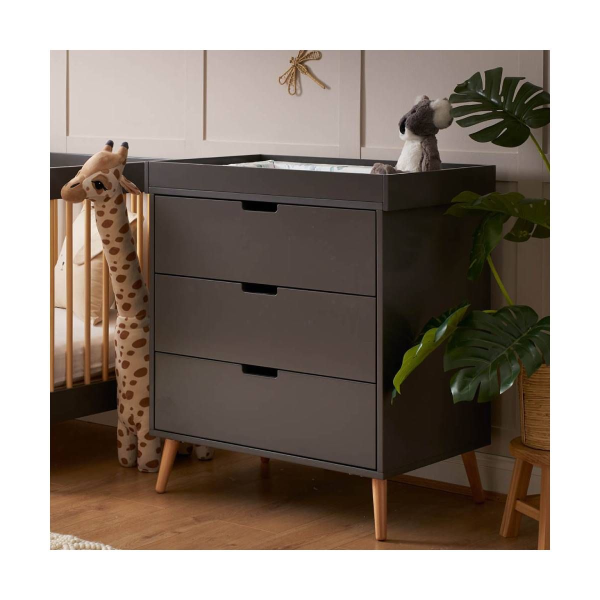 Obaby Maya Changing Unit-Slate/Natural (NEW 2022)