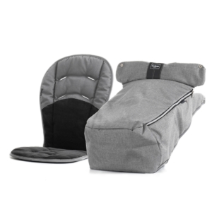 Emmaljunga Ergo Footmuff 2 Pieces-Lounge Grey