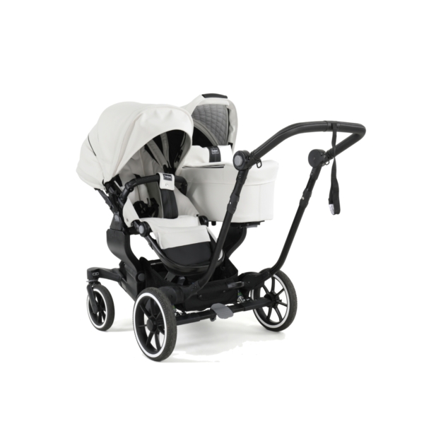 Emmaljunga NXT TWIN Select+ 1 Carrycot with Black Chassis-White