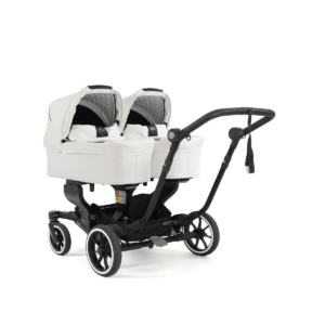 Emmaljunga NXT TWIN Select+ 2 Carrycot with Black Chassis-White