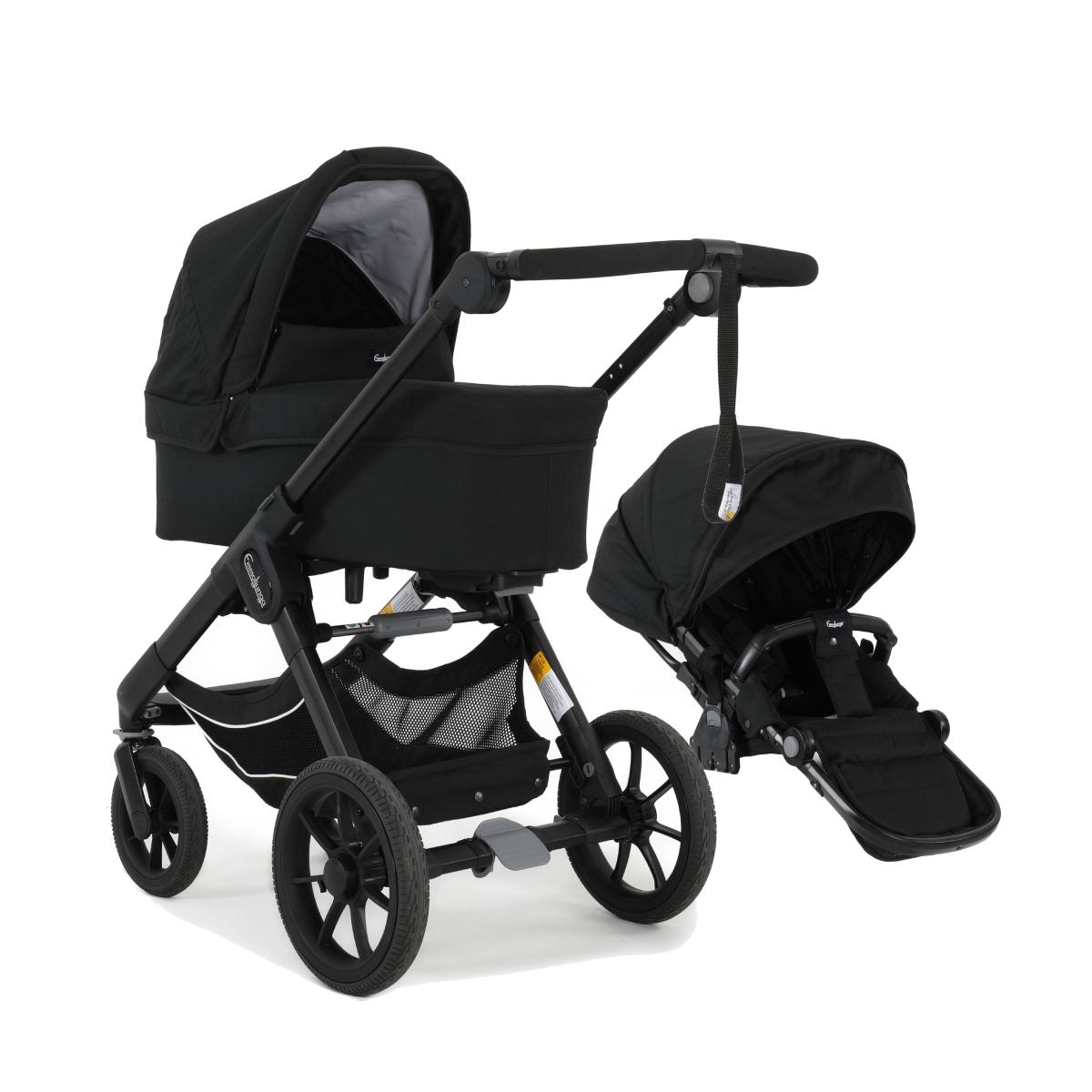 Emmaljunga NXT90 Classic 2in1 Pram SystemBlack Everything Baby