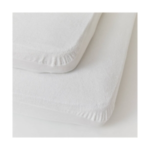 Kabode Bamboo Cot Bed Mattress Protector (2-Pack) -White