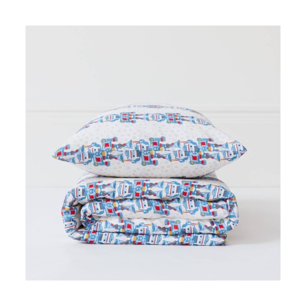 Kabode Cot Duvet Cover & Pillowcase-Robot
