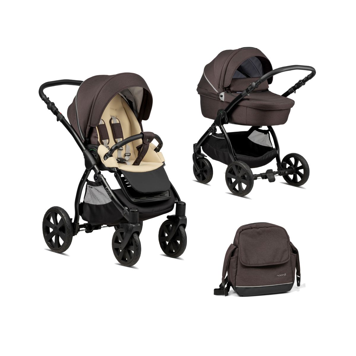 Noordi Fjordi 2022 2in1 Pram System-Chocolate - Everything Baby