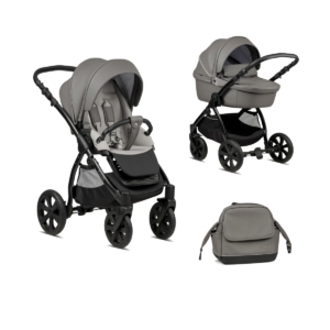 Noordi Fjordi Leather 2022 2in1 Pram System-Graphite