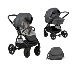 Noordi Fjordi Leather 2022 2in1 Pram System-Shadow Grey