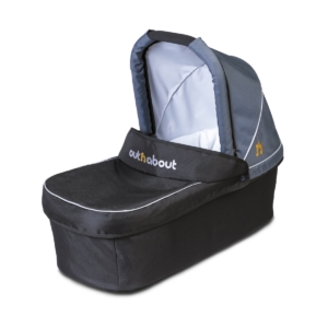 Out n About Nipper Double Carrycot Hood Fabric-Steel Grey