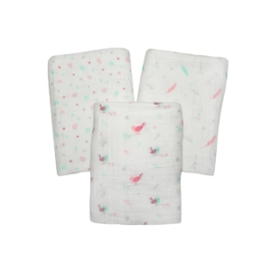 SillyBillyz Swaddle Wrap 3pk-Orchard Birds