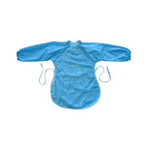 SillyBillyz Towel Messy Eater Bib-Aqua