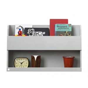The Tidy Books Bunk Bed Buddy Wall Shelf-Grey