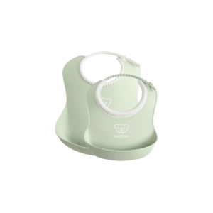 BABYBJÖRN Pack of 2 Feeding Bib Set-Powder Green