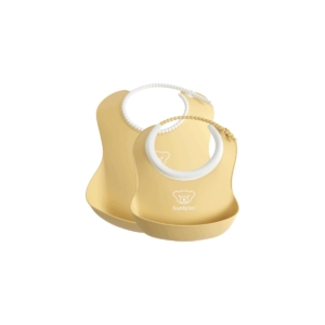 BABYBJÖRN Pack of 2 Feeding Bib Set-Powder Yellow
