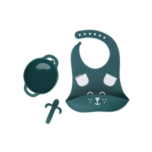 Babymoov Silicone Bowl, Feeder & Bib Set-Dog